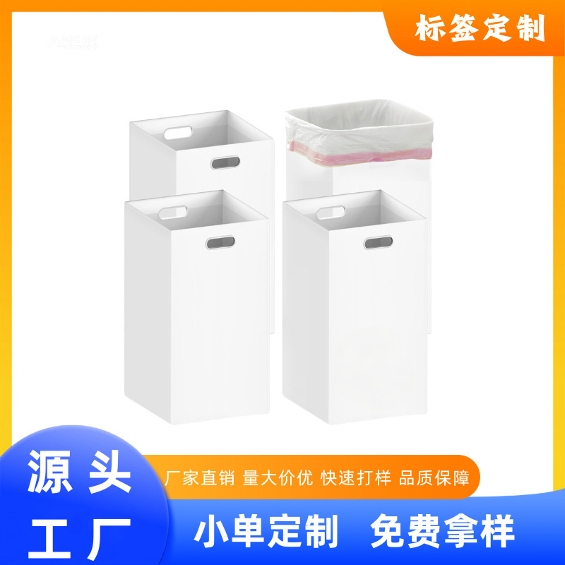 Factory Custom Wholesale Eco-Friendly Corrugated Cardboard Trash Can Foldable Portable Trash Bin Outdoor Storage Box