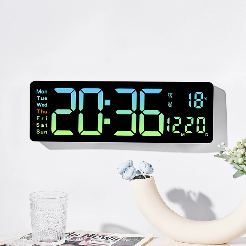 Large -sized hanging clock cross -border hot -selling electronic clock simple multifunctional clock chronograph multi -group alarm clock 5526