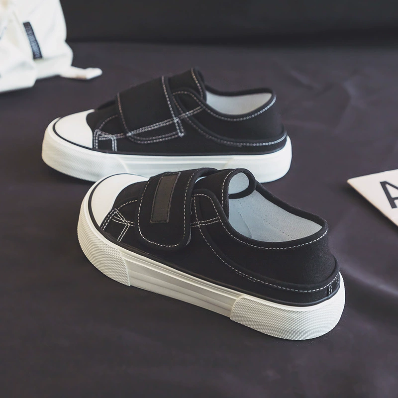 В наличии 2023 летняя новая парусиновая обувь с низким верхом на липучке, голова манго, полуподдержка, для ног, для женщин GD28