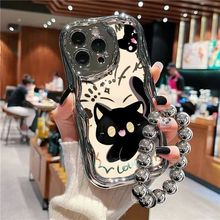 惊讶小猫电镀苹果15/14手机壳iPhone13防摔12/11/XR/xs/x全包7/8P