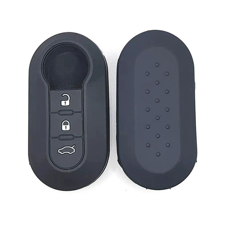 Защитный чехол для ключа автомобиля FIAT 500, полная защита, силиконовый, для мужчин и женщин.