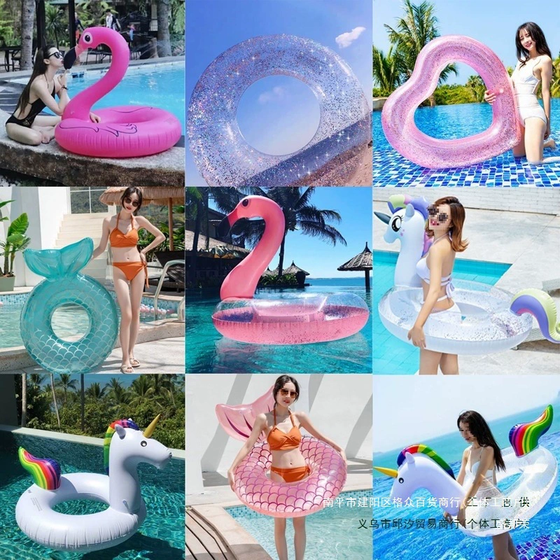 Кольцо для плавания для взрослых, фотосъемка интернет-знаменитостей, детское оборудование для плавания для начинающих с защитой от опрокидывания, принцесса-фламинго, в наличии