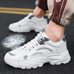 春季新款透氣休閒運動男鞋韓版百搭運動鞋潮流學生老爹鞋批發跨境