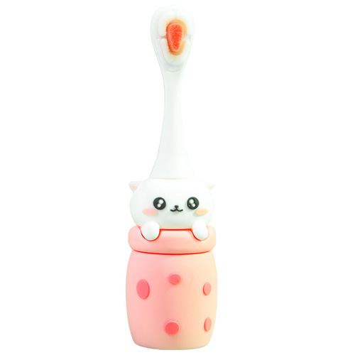 Creative cartoon children's soft-bristle toothbrush student brushing household ultra-fine antibacterial tooth protection infant toothbrush
