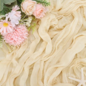 北欧巴厘纱桌旗褶皱婚礼派对装饰粉色褶布甜台幼儿园沙龙装饰桌旗|undefined
