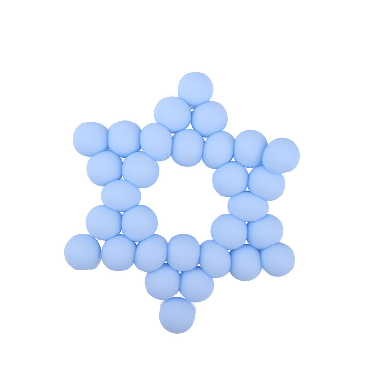 Nuevos suministros para bebés DIY creativo cuentas de silicona mordedura de pegamento dientes de bebé pulido palo estrella de seis puntas juguete mordedor