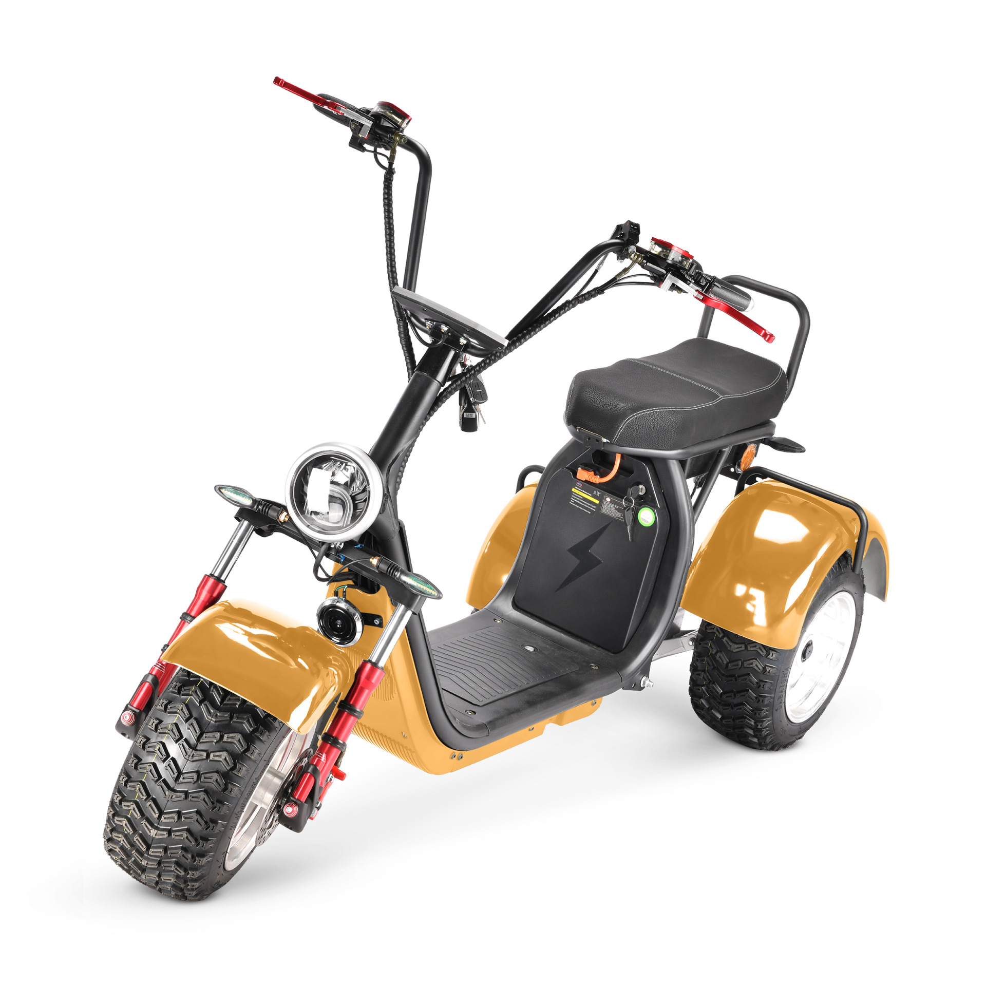 Eec Adult Mobility Scooter Dual-Drive Left and Right Swing Large Seat Cushion Single Bar Three-Wheel Motorcycle Harley Electric Vehicle