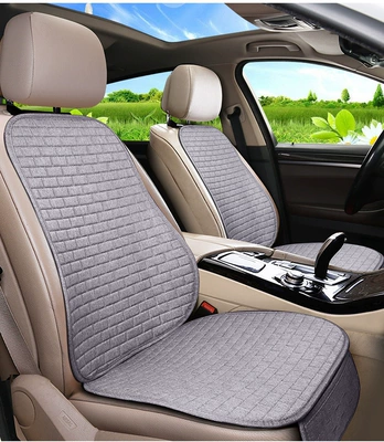 Seat cushion, seat cover — Breathable Seat Cushion Seat Cover Linen - gray-single-seat