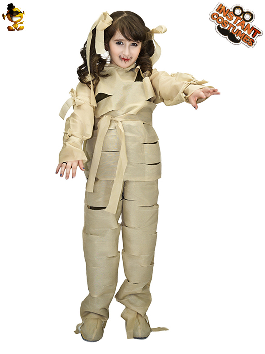 Halloween niños momia traje Cosplay danza fiesta niños momia rendimiento traje