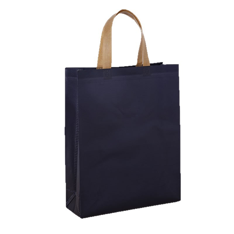 Exposición publicitaria bolsa de mano no tejida instituciones de capacitación bolsa de protección ambiental logotipo de impresión bolsa de película no tejida fija