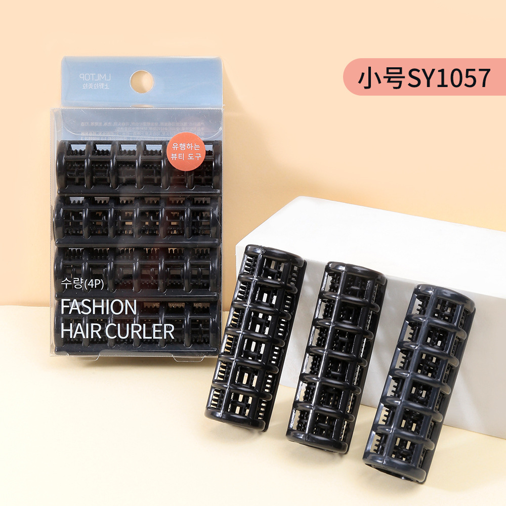 LMLTOP gran tamaño pequeño rizador de pelo negro hueco de doble capa rizador de aire que forma SY1057