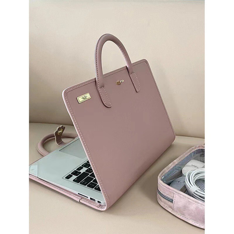 New Computer Bag Pu Protective Cover Laptop Handbag Men's and Women's High-End Small Computer Protective Case