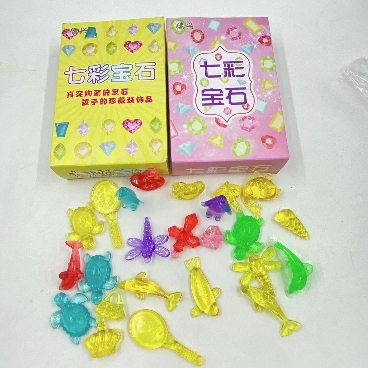 Conjunto de caja ciega de juguete para niños gema colorida excavación arqueológica juguete para niñas jardín de infantes 2 yuanes tienda departamental al por mayor