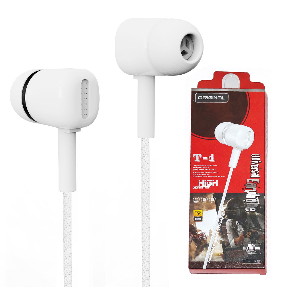 New subwoofer in-ear wire headphones for mobile phones, computer music games, wired headphones with Mai phone wholesale