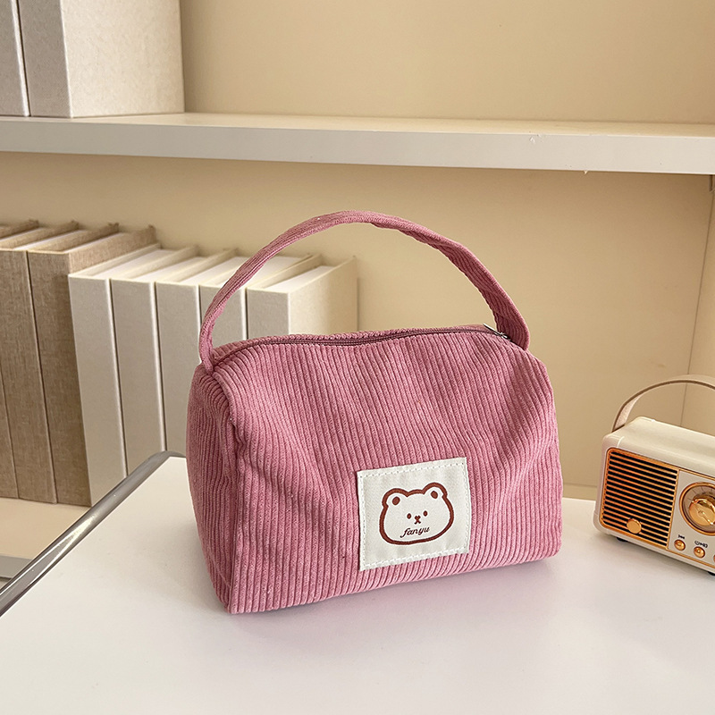 Women's Bag Handbag Cosmetic Bag Portable Large Capacity Travel Cute Cartoon Niche Clutch Bag Portable Toiletry Bag