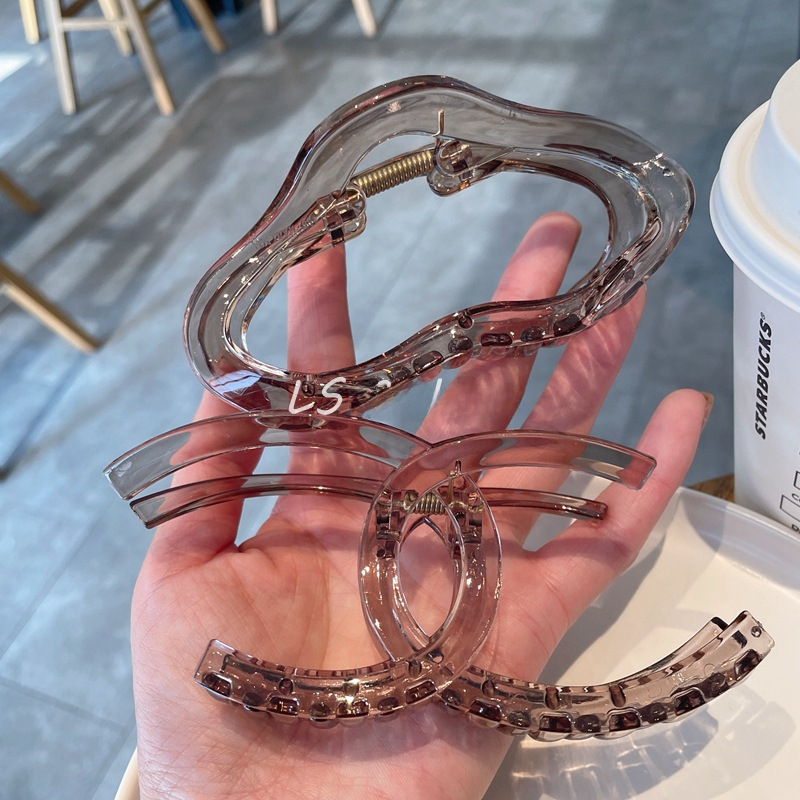 Gri elegant mare prindere clemă avansată rechin clip spate cap placă păr prindere plasă ac de păr roșu agrafe accesorii de păr_voghion.com