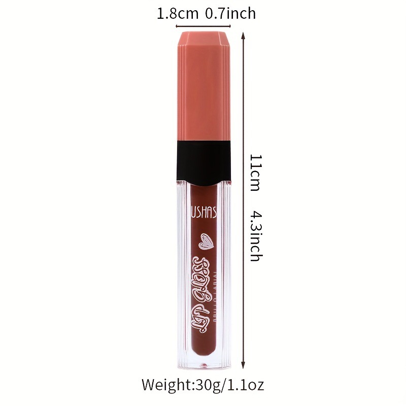 USHAS6 essence Mouth Red Glaze Female Lip Color Lippenstift berührt nicht die Tasse matt_voghion.com