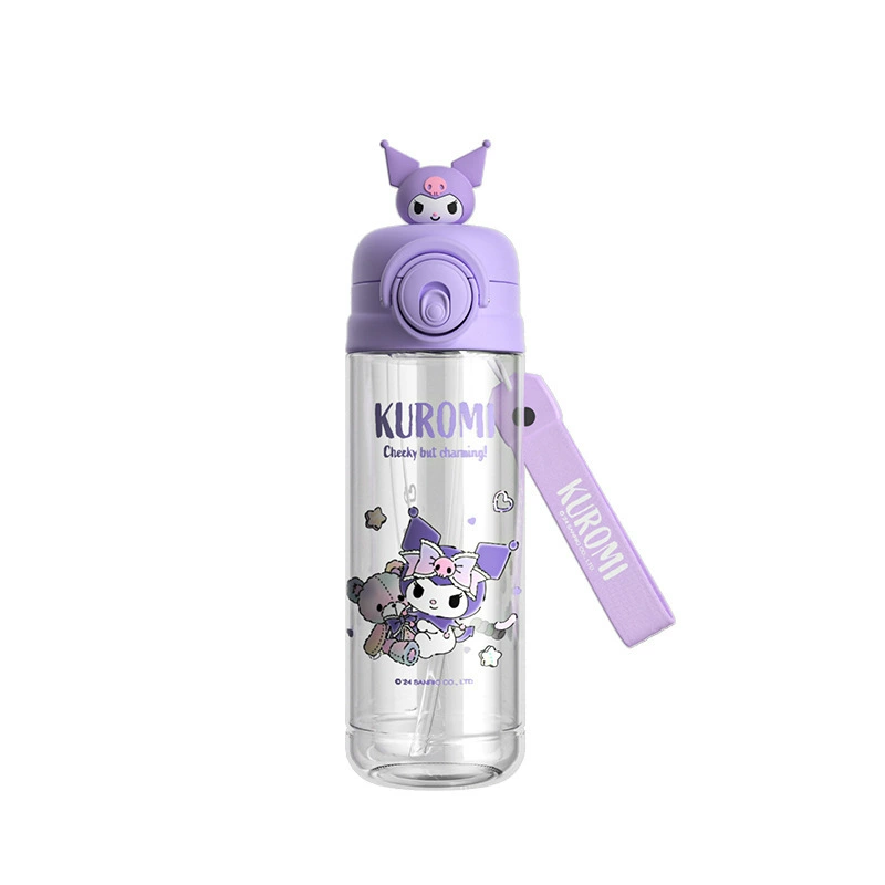 Детская бутылка Sanrio из стекла, материал для детского сада, спортивная бутылка