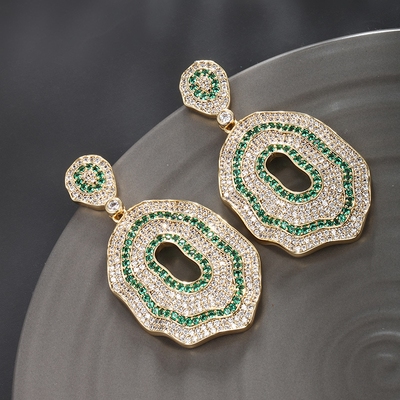 Pendientes de aleación de cobre Xuping con circonita, artesanía pesada, de verano, sensación alta, minoritario, lujo ligero, retro, elegante, para mujer