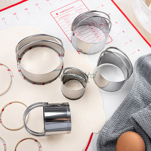 Five-piece stainless steel cookie cutter set, dough cutter, cookie cutter, cookie cutter