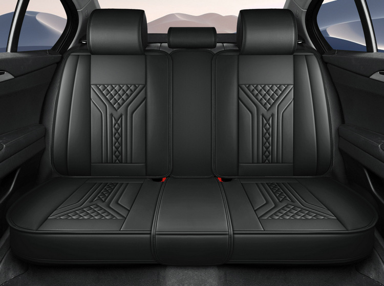 Cross-Border Car Seat Covers, Four-Season Universal Seat Covers, Fully Enclosed Seat Cushions, Nappa Leather Seat Covers, Breathable Ice Silk Cushions