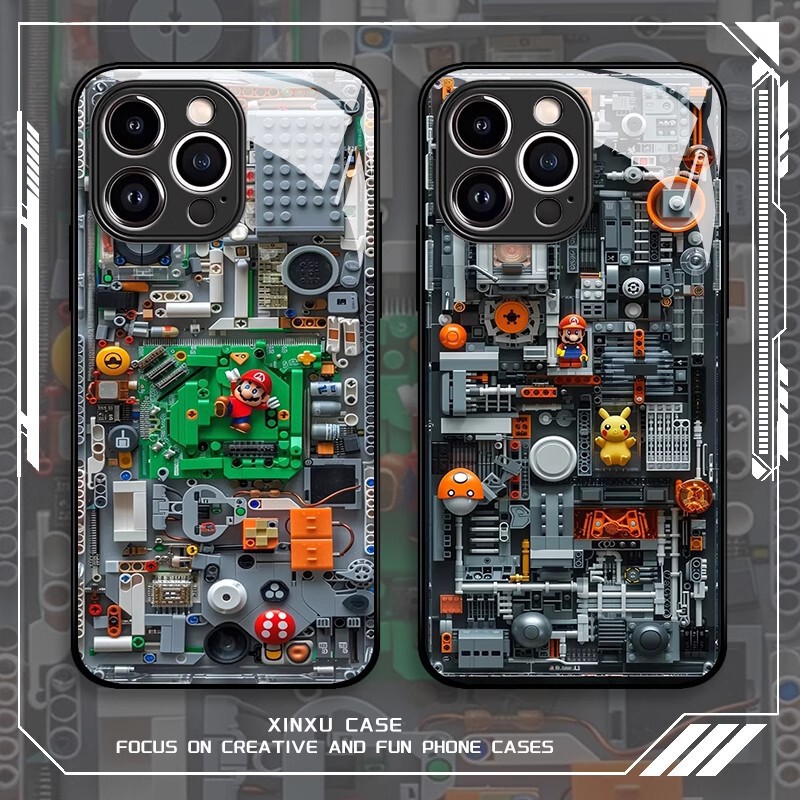 Lego Mario Suitable for Apple iPhone 17 Phone Case Xiaomi 13 High-End Personalized Creative Anti-Drop Protective Cover Lego Mario Suitable for Apple iPhone 17 Phone Case Xiaomi 13 High-End Personalized Creative Anti-Drop Protective Cover