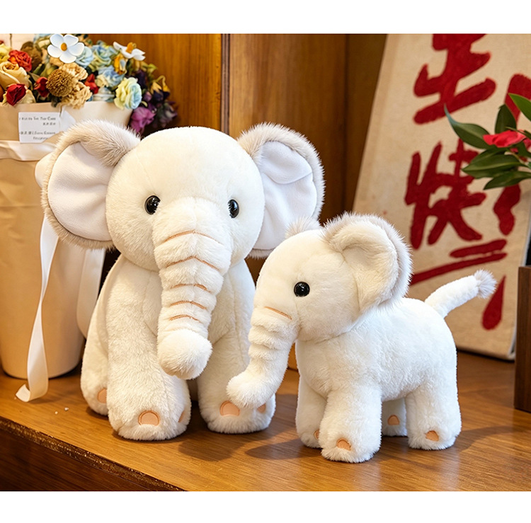 Cute Elephant Plush Pillow Cross-Border Plush Toy Comfort Pillow Sleeping Companion Doll Baby Sleeping Pillow Wholesale