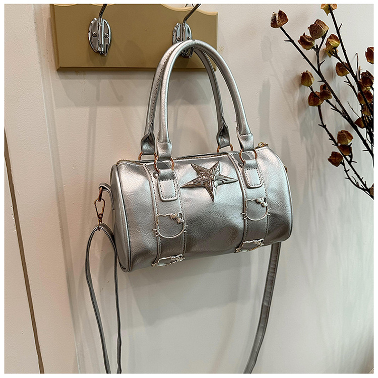 Piccolo design argento rotondo secchiello piccante ascella ragazza b, donne 2024 nuovo trendy e alla moda piccola nicchia spalla_voghion.com