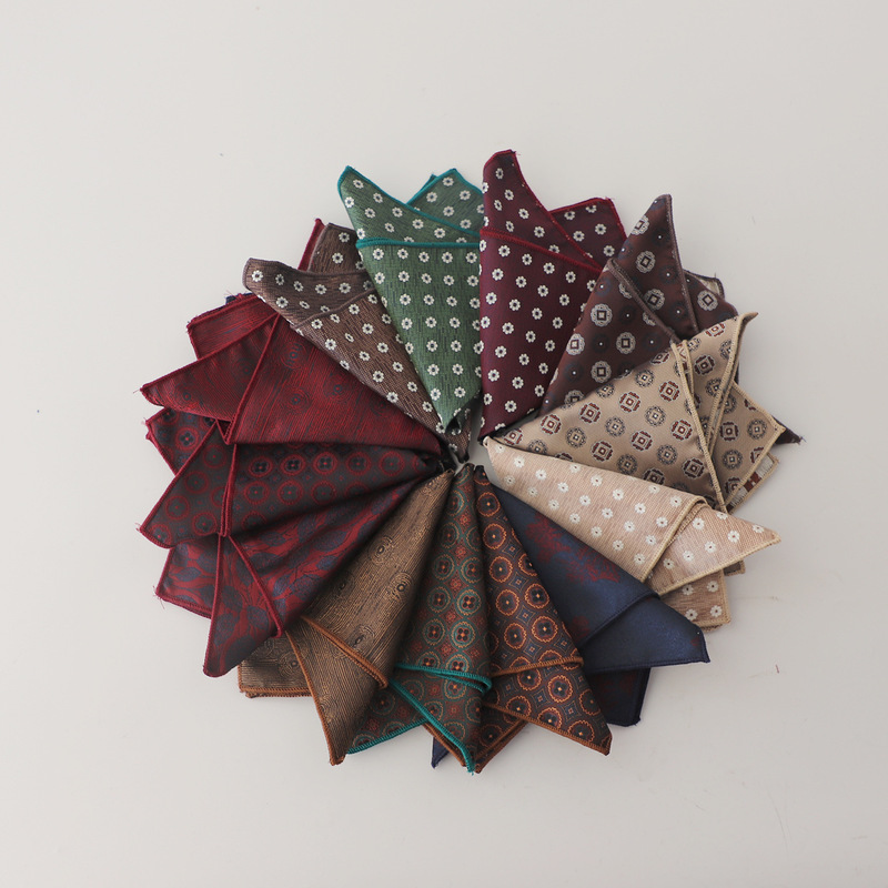 Factory wholesale in stock. Can be paired separately with formal wear. Men's green coffee business pocket square Factory wholesale in stock. Can be paired separately with formal wear. Men's green coffee business pocket square