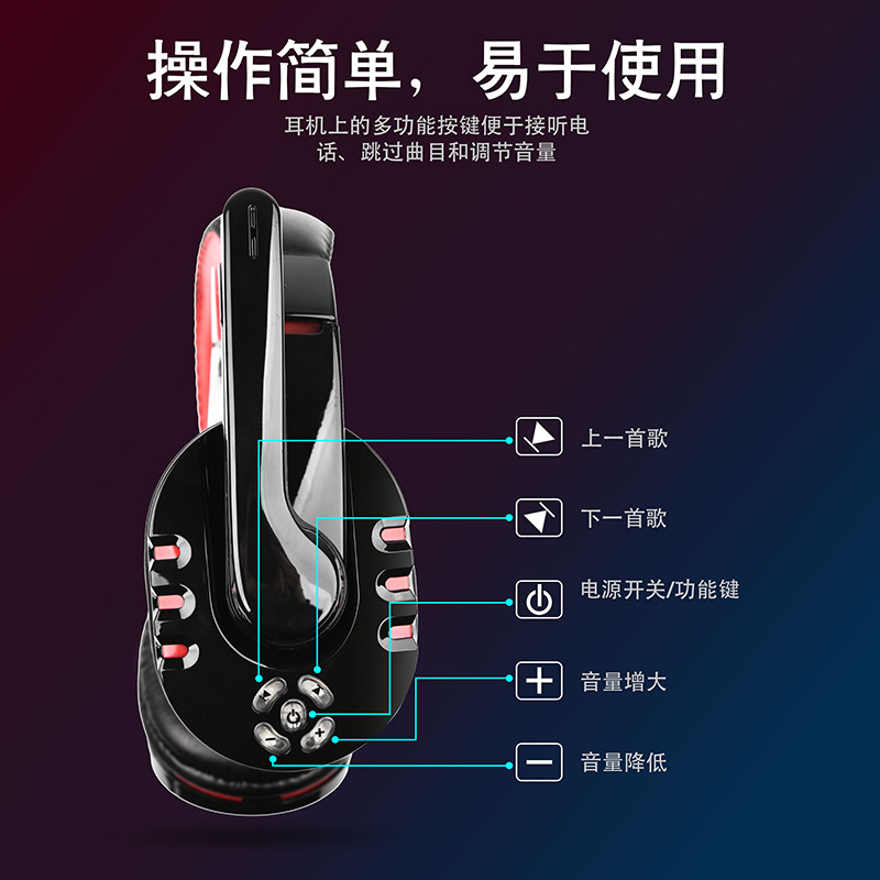 OVLENG V8-1 Venta caliente auricular Bluetooth inalámbrico micrófono juego de auriculares