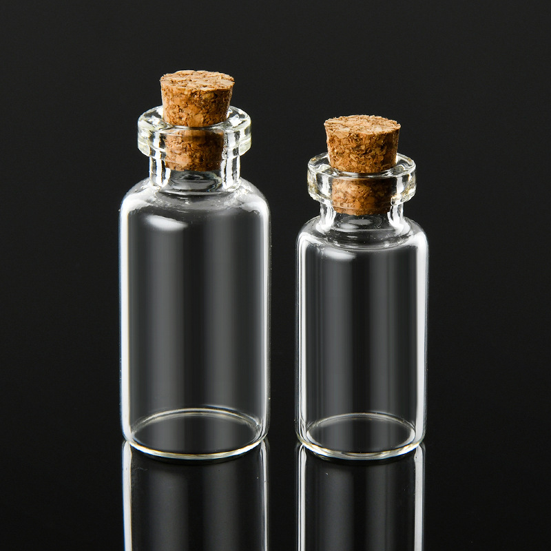 廠家直供小容量透明玻璃西林瓶密封木塞卡口管制瓶便攜分裝瓶批發