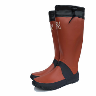 Super Soft Men's Rain Boots Foldableing Boots Outdoor Outing Water Shoes Day Goods Export Popular Fishing Bird Watching Car Wash Flats Spring and Summer