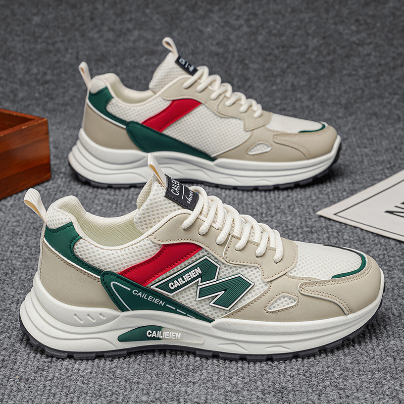 Zapatos de hombre de verano nuevos zapatos respirables de malla tendencia versátil con suela suave antideslizante desgaste zapatos deportivos casuales para correr