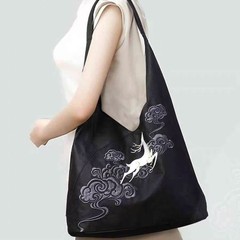 刺繍シングルショルダーバッグ古風ハンドバッグ国風脇下バッグ