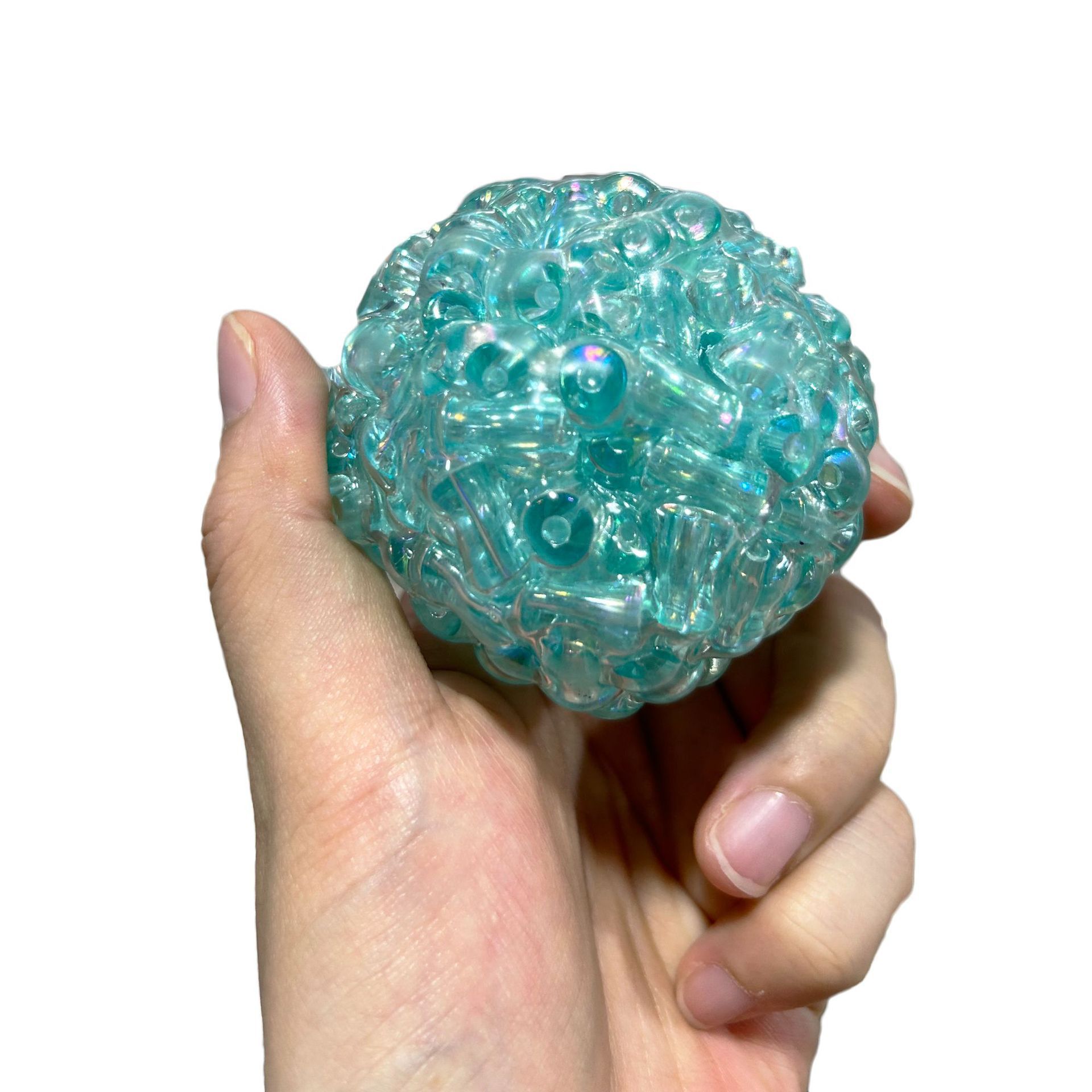 Decompression and vent sky blue handmade ball pinch (6cm)