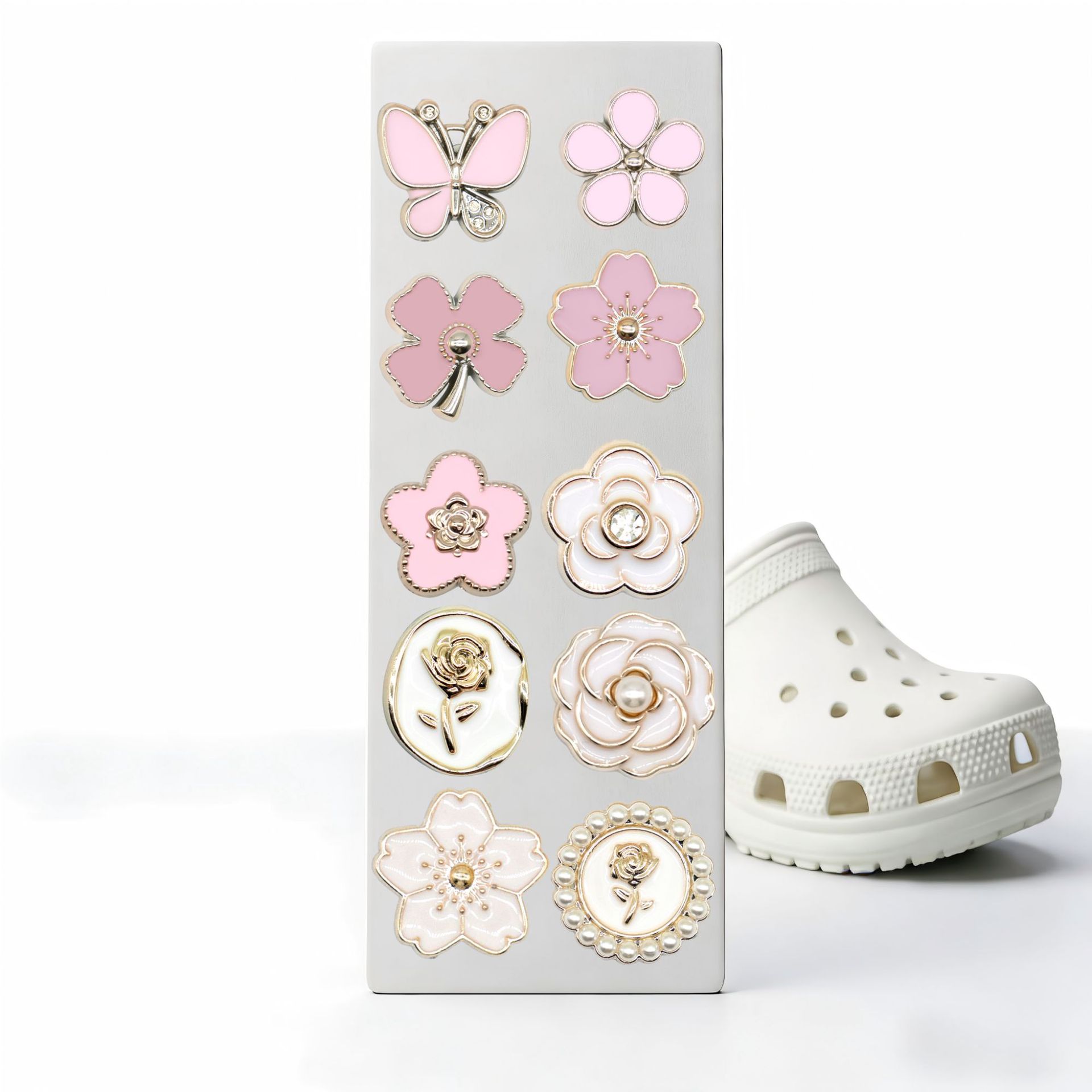 Selección estricta de accesorios de zapatos de agujero transfronterizo, botones de zapatos de alto nivel, botones de zapatos casuales, decoración de botones de zapatos casuales, set de accesorios DIY