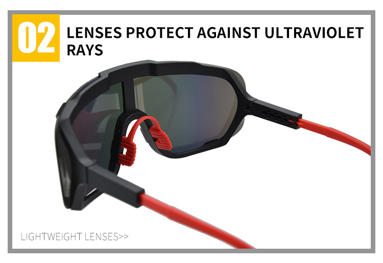 Lunettes de cyclisme, lunettes de soleil d'extérieur, verres intégrés sans cadre, lunettes de sport pour véhicules tout-terrain de montagne_voghion.com