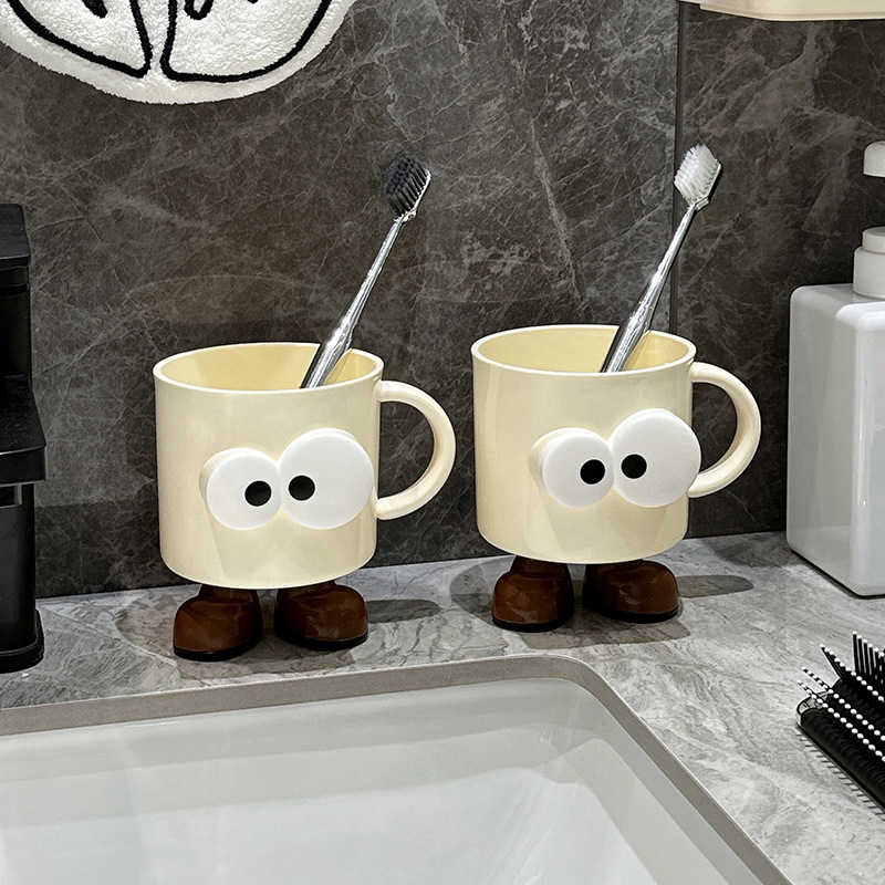 Taza de enjuague bucal Taza de lavado de dientes de dibujos animados para el hogar Taza de cepillo de dientes de lujo ligero para parejas de alta gama Taza de cepillo de dientes para estudiantes
