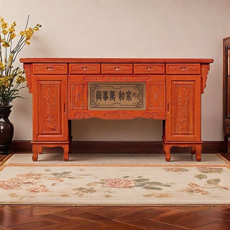 Rural Altar Table Solid Wood Case Incense Case Buddha Cabinet Home Buddha Table Chinese Style Altar Table Middle Hall Worship Table Incense Table