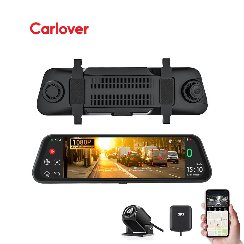 4g Streaming Rearview Mirror Driving Recorder 10inch Remote Monitoring High-Definition Night Vision Dual-Recording Driving Recorder
