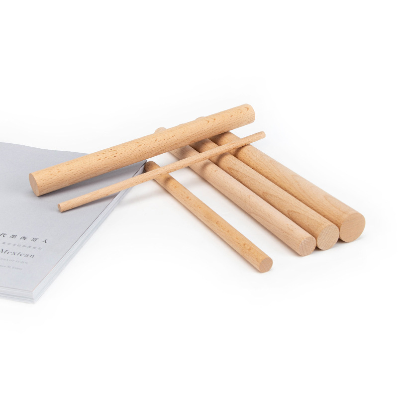 メーカー卸売りのケヤキの木の棒の木の棒の優良品質の手作業の加工の丸い木の棒のハイエンドの工芸の収納棚の丸い木の棒|undefined