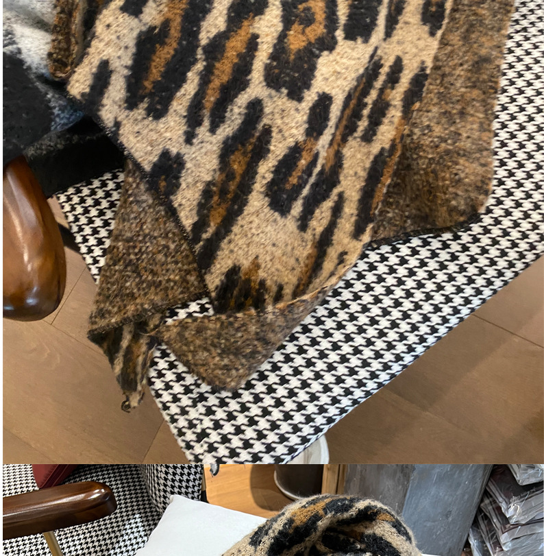 Bufanda mujer leopardo de cachemira imitación mantón invierno_voghion.com