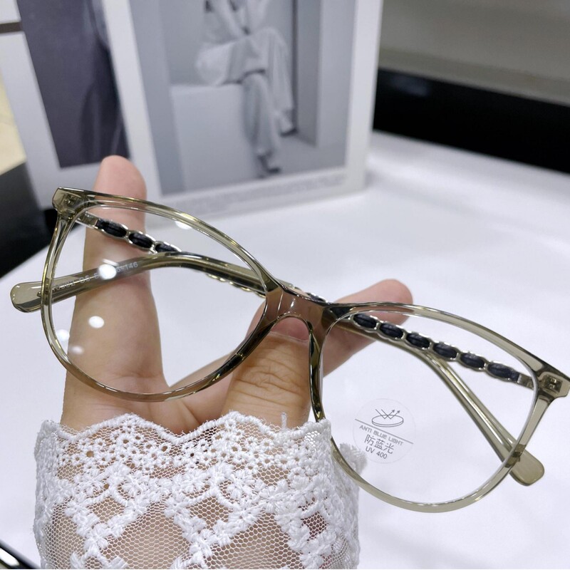 No Makeup 210582 Black Cat Eye Can Be Matched with Myopia Glasses, Anti-Blue Light Lenses, Retro Square and Round Face Frames, Slimming Look No Makeup 210582 Black Cat Eye Can Be Matched with Myopia Glasses, Anti-Blue Light Lenses, Retro Square and Round Face Frames, Slimming Look