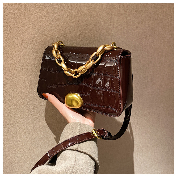 Patent Leather Shoulder Bag display picture 9