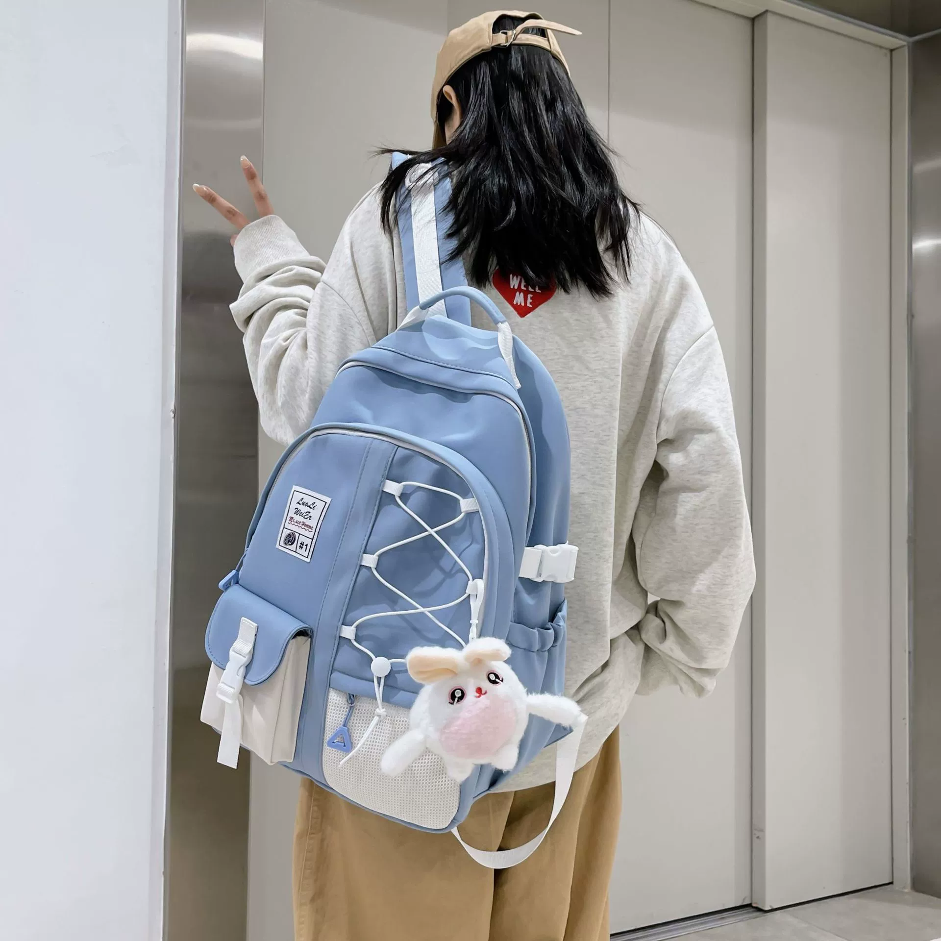 Школьный рюкзак, вместительный backpack, сумка через плечо для путешествий, 2023, осень, тренд сезона, для подростков, для учащихся