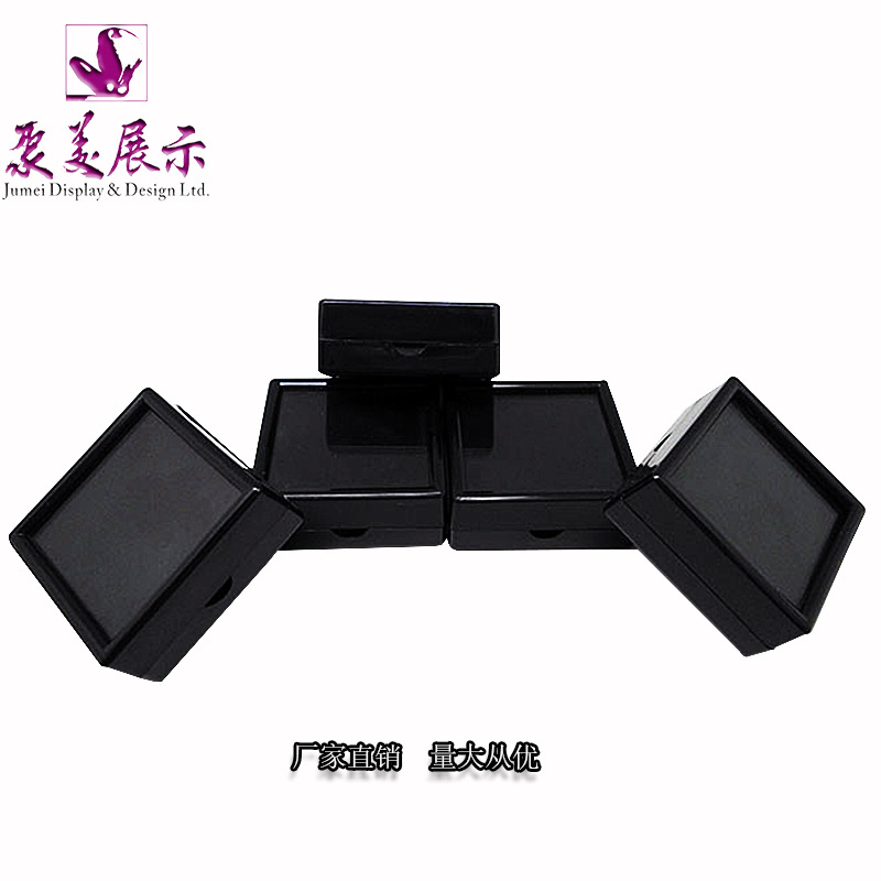 不锈钢金属钻石裸钻盒子 哑银拉丝金黑包装盒彩宝盒 源头厂家供应