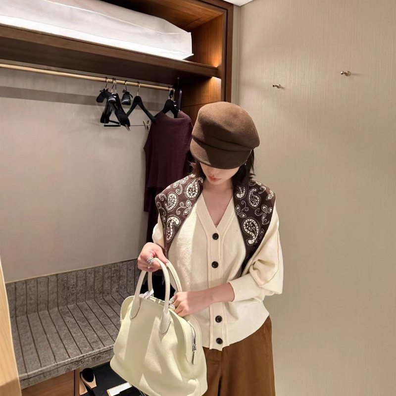 Special Offer, Non-Refundable, Non-Exchangeable [Merino Wool] Women's Standard Fit Minimalist Double-Layer V-Neck Cardigan 2025 Autumn/Winter