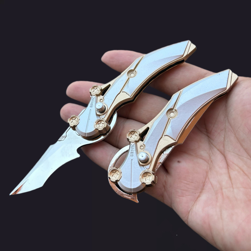 デルタゲーム周辺機器慈悲の刃ミニ版小さなおもちゃゲーム同じおもちゃのナイフクールでハンサムなギフト|undefined