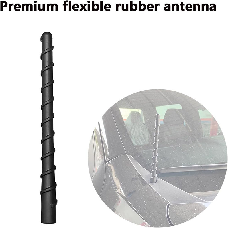 Cross-Border Hot-Selling Factory Best-Selling High-Quality Replaceable 220mm Spiral Universal Car Antenna Pole 7inch