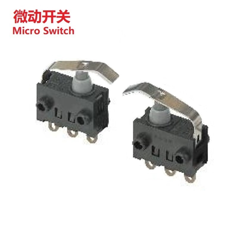 复位防水微动开关 按压防水微动开关IP67  小型防水微动开关3脚